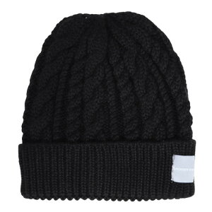 ロジャーエーガー(ROGEREGGER)(メンズ、レディース)ニット帽 トレッキング 登山 ケーブル カフワッチ RE25FST5700024 BLK