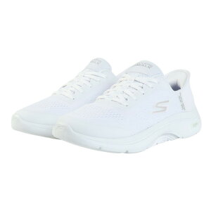 スケッチャーズ(SKECHERS)(レディース)ウォーキングシューズ スリップインズ ゴーウォーク アーチフィット 2.0 白 125319-WHT スニーカー ハンズフリー