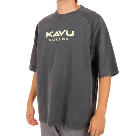 カブー（KAVU）（メンズ）ヘビーウェイトTシャツ 198216070 BLK 半袖Tシャツ トップス カジュアル アウトドア キャンプ スポーツ クルーネック