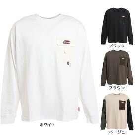 コールマン（Coleman）（メンズ）アウトドア トレッキング 布帛 ポケット付き 長袖Tシャツ X5252A