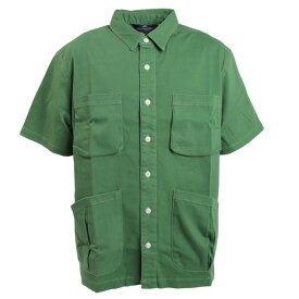 クリフメイヤー（KRIFF MAYER）（メンズ）ユーティリティキャンプシャツ 2154000-65 GREEN