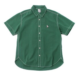 チャムス（CHUMS）（メンズ）半袖シャツ ヤーンダイドシャンブレーショートスリーブシャツ CH02-1195-M080 グリーン
