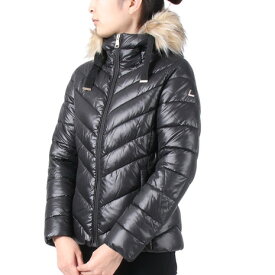 ルフタ（LUHTA）（レディース）アウター 中綿 ジャケット HAUKILA 4 34428 990 ブラック ファーフード 撥水 再生繊維
