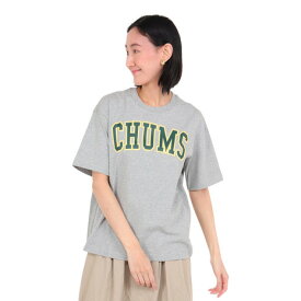 チャムス（CHUMS）（レディース）半袖Tシャツ オーバーサイズド カレッジ Tシャツ CH11-2180-G005