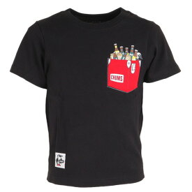 チャムス（CHUMS）（キッズ）ジュニア 半袖Tシャツ HWYCスチールクーラーポケットTシャツ CH21-1260-K001 ブラック