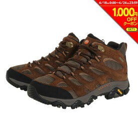 【1000円OFFクーポン対象 4/24迄】メレル（MERRELL）（メンズ）トレッキングシューズ ハイカット 登山靴 モアブ3 ミッド ウオータープルーフ 035839 EARTH