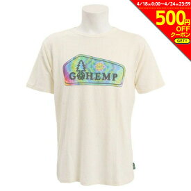 【500円OFFクーポン対象 4/24迄】ゴーヘンプ（Gohemp）（メンズ）ロゴ 半袖Tシャツ GHC4200DD115 WHT
