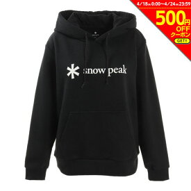 【500円OFFクーポン対象 4/24迄】スノーピーク（snow peak）（レディース）ロゴスウェット SPS-SW-21SU001BK