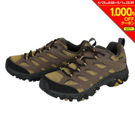 【1000円OFFクーポン対象 5/1迄】メレル（MERRELL）（メンズ）トレッキングシューズ ローカット 登山靴 モアブ 3 シンセティック ゴアテックス 500247 カーキ