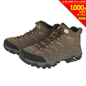 【1000円OFFクーポン対象 5/1迄】メレル（MERRELL）（メンズ）トレッキングシューズ ハイカット 登山靴 モアブ 3 シンセティック ミッド ゴアテックス ワイドワイズ 500253W ブラウン