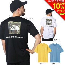 【10%OFFクーポン対象 6/11迄】ノースフェイス（THE NORTH FACE）（メンズ）Tシャツ 半袖 ショートスリーブスクエアカモフラージュTシャツ 速乾 NT32437