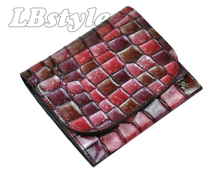 楽天市場 財布 レディース Comme Ca レディース 財布 コムサレディース 二つ折り財布 Comme Ca クロコ型押し牛革 小銭入れ付き 財布 コムサ100 1112 Lbstyle