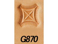ジオメトリック G870 11mm【メール便選択可】 [クラフト社] レザークラフト刻印 刻印（A〜Z）/クラフト社