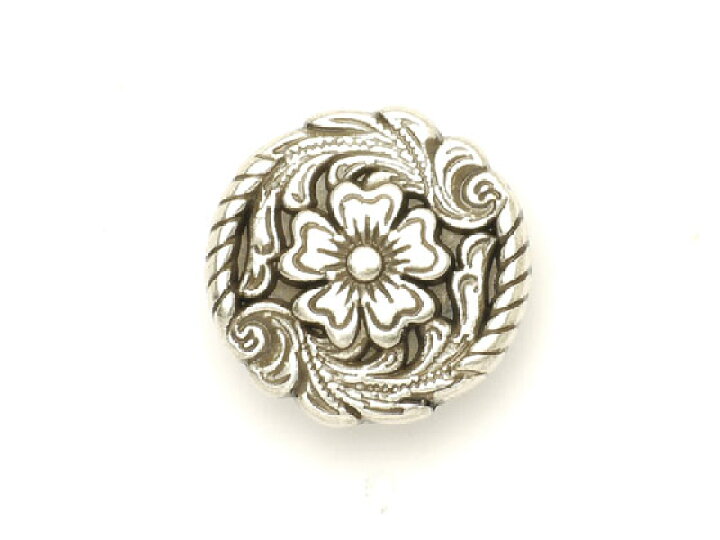 楽天市場】花唐草コンチョ 丸 シルバー φ24.8mm 1ヶ ネジ式（タイプE 