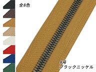 【YKK】エクセラファスナー 8号 ブラックニッケル （10cm単位売り） 全8色 10cm×購入数【メール便選択可…