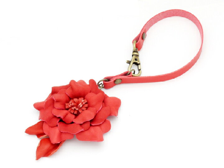 楽天市場 ツイストフラワーシリーズ 革ひも付バッグチャームキット 全5色 花の直径6 5cm メール便選択可 ぱれっと レザークラフト皮革キット アクセサリー レザークラフト材料専門店ぱれっと