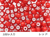 楽天市場】ホワイトハーツビーズ 赤の通販