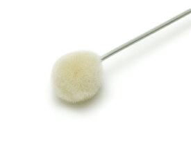 ウール刷毛 小 約φ13mm×125mm 1本【メール便選択可】 [IVAN] レザークラフト工具 筆 染色用具