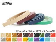 ドエリアレース 厚口 全20色 15mm巾×170cm 3.0mm厚 1本【メール便選択可】 [レザークラフトぱれっと] レ…