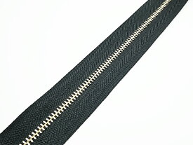 【在庫処分品】【YKK】金属ファスナー 3号 幅広タイプ ニッケル （メートル売り） 全17色 巾30mm 1m【メール便選択可】 [レザークラフトぱれっと] レザークラフトファスナー 金属ファスナーメートル売り