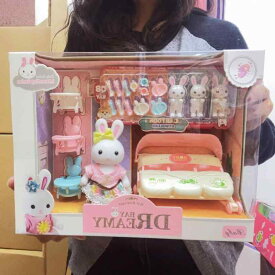 おままごとセット 女の子 子供用 うさぎ ぬいぐるみ 世話グッズ キッチン ベッドルーム ごっこ遊び 室内遊び 知育玩具 おもちゃ ベビーカー ドールハウス お部屋遊び かわいい ミニチュア プレゼント 室内用 雑貨 想像力 人形遊び