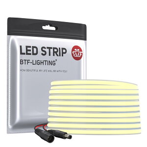 FCOB COB LED�e�[�v���C�g �����x �t���L�V�u�� LED�e�[�v���C�g 5M 480LEDs/m 2400LEDs/5m �����F 4000K ��5mm �X�g���b�v���C�g DC12V 6W/m �����\ �ό`�\ �ؒf�\ �Q�� �L�b�`���z�[�� �������� �G�l��