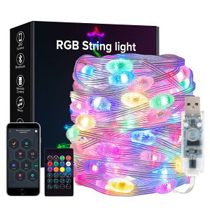 �C���~�l�[�V�������C�g 10M 66LEDs ���{�[���^ �t�F�A���[���C�g �N���X�}�X���� IP65�h�� �R���g���[���[ IR�����R���t�� APP���� �X�g�����O���C�g 1600���F �������F ���y���[�h �^�C�}�[�@�\ 