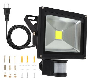 20W LED 6000K�����F ��Ɠ� �����퉮 ���� �����̖h�Ƃ� �Z���T�[���C�g �l�� ���O PIR�Z���T�[���C�g �C���e���W�F���g�X�|�[�c������ 1650lm IP65�h�� �X�� �G���A�Ɩ���� ���� ���ԏꓔ �h�Ɠ� 