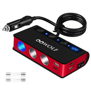 VK[\Pbg 3A 180W USBx4|[g yQuick Charge3.0 PD18Wځz 12-24VԑΉ }[d  J[`[W[ ƗXCb` d LED d\Pbg  z bh