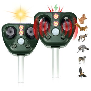 �������ފ� �Q�b�΍�� ��Ǔ����悯 �L/��/�l�Y�~/��/��/�R�E����/�A���C�O�}�Ȃǂ̓����΍� USB�[�d���\�[���[�[�d �ԊO���Z���T�[ 10m���m�͈� 13.5KHZ-45.5KHZ�����g IP65�h�� 1500mAh��e�� ����