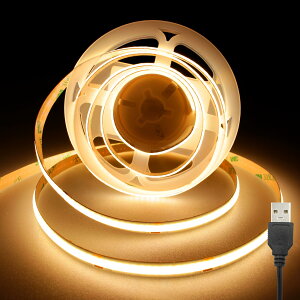 USB LED�e�[�v���C�g2m 5V �d���F 3000K ���P�x �����x �t���L�V�u�� LED�e�[�v���C�g ����� �ؒf�\ ��t�ȒP �H��s�v ��h�� �X�� ���� �z�[�������p DIY