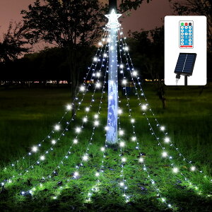�y2025�ŐV�z LED �C���~�l�[�V�������C�g �\�[���[ �X�g�����O���C�g �N���X�}�X ���胉�C�g 1200mAh 8���[�h 9�{ 350�� �����_�� ���� �������� �h�� �^�C�}�[�@�\ �������[ ���P�x �ȃG�l �N��