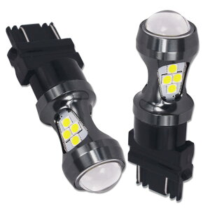 T25 3157 P27/7W LED �o���u �A�o�b�N�����v�A�E�C���J�[�A�e�[�������v �A�u���[�L�����v �Ԍ��Ή� SMD3030LED�`�b�v 16�A 12V-24V 1�N�i���ۏ� �����F2�� 6000K �z���C�g