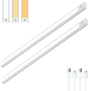 �l���Z���T�[���C�g USB�[�d�� led �Ɩ� 3�F���� �}�O�l�b�g�� ���� �L�b�`�����C�g ���[�h���[�u �H��I ���b�J�[ �x�b�h�T�C�h �L�� ���� �K�i �}�O�l�b�g�z�� �z���C�g 40cm(2����j