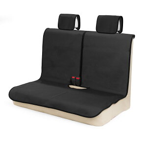 カーシートカバー 防水 後席用 軽自動車適用 ずれにくい SBRボンディング シート保護 ブラック