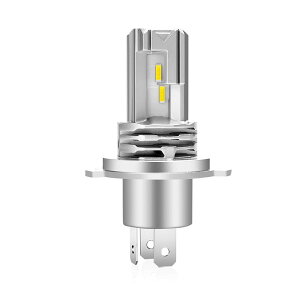 バイク用LEDヘッドライト H4 Hi/Lo切替 一体型 ledバルブ CREEチップ搭載 6500K ホワイト 車検対応 DC9-32V ファンレス 1個入