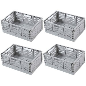 肽݃Rei [{bNX 4Zbg ܂ݎ t ςݏd Rei [P[X  JS IR gݗĊȒP 30×s40×15cm (O[ 4_Zbg)