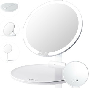 LED ���ϋ� ���D�~���[ ���~���[ �܂��ݎ� ���C�g�t���~���[ 10�{�g��|�P�b�g�~���[�t�� HD�~���[ �ǂ��ł������^�� USB�[�d1�T�ԗ��p�\ ���ʃK�C�h���C�g�e�N�m���W�[�̗p 4�i�K����