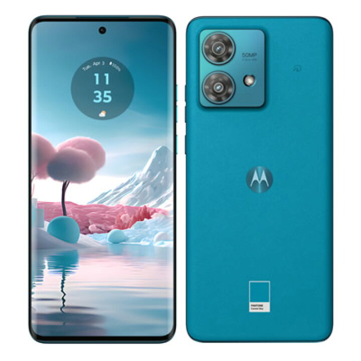 楽天市場】motorola edge 40 neo SIMフリー 【カリビアンブルー 