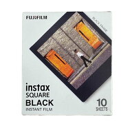 富士フイルム スクエアフィルム ブラックフレーム INSTAX SQUARE BLACK FRAME WW 1【10枚入り】【ポスト…