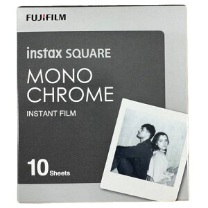 FUJIFILM �`�F�L �t�C���� instax SQUARE MONOCHROME�i���m�N���[���j 1�p�b�N 10���� �y�|�X�g�����z