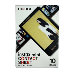 FUJIFILM �`�F�L �C���X�^���g�J���[�t�B���� instax mini�p�t�B���� CONTACT SHEET�i�R���^�N�g�V�[�g�j 1�p�b�N�i10�����j�y�|�X�g�����z