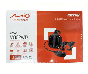Daytona �f�B�g�i D47750 Mio �h���C�u���R�[�_�[ �O��2�J���� GPS���� microSD 64GB�t�� MiVue M802WD