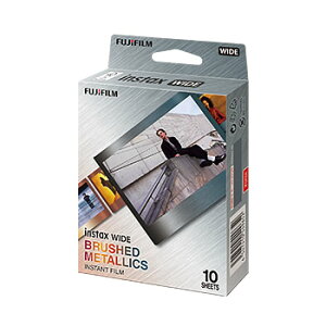 xmtBFUJIFILM `FL CX^gtB J[ instax WIDE BRUSHED METALLICS 1pbNi10jy|Xgz