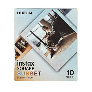 FUJIFILM �`�F�L �C���X�^���g�t�B���� �J���[ instax SQUARE SUNSET�i�T���Z�b�g�j 1�p�b�N�i10�����j