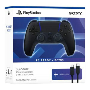 PS5 ���C�����X�R���g���[���[ �~�b�h�i�C�g �u���b�N + USB�P�[�u�� for PC CFIJ15502