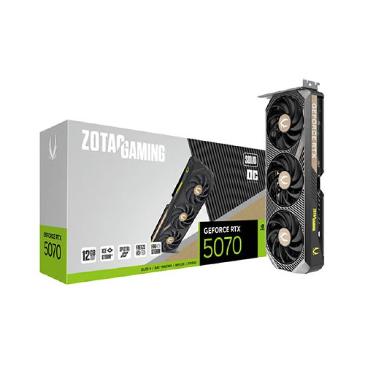 楽天市場】ZOTAC グラフィックボード GAMING GeForce RTX 5070 SOLID 