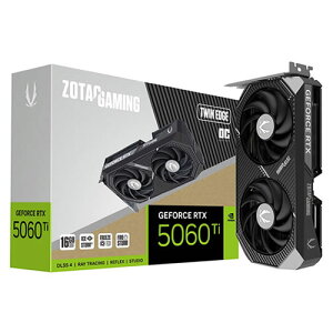 ZOTAC OtBbN{[h GAMING GeForce RTX 5060 Ti 16GB Twin Edge OC ZT-B50620H-10M PCIExp 16GB