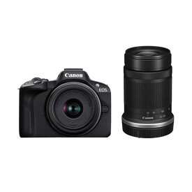 【在庫あり・送料無料】Canon EOS R50 EOS R50 Wズームキット BK 顔認識機能｜タッチパネル機能｜Wi-Fi対応｜GPS対応：無
