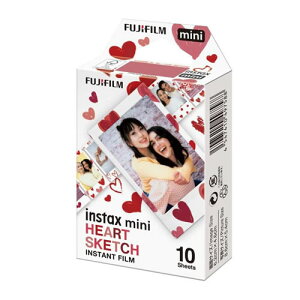 FUJIFILM `FL CX^gJ[tB instax miniptB HEART SKETCHin[gXPb`j 1pbNi10jy|Xgz